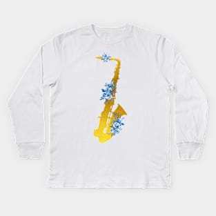 Saxophone Kids Long Sleeve T-Shirt